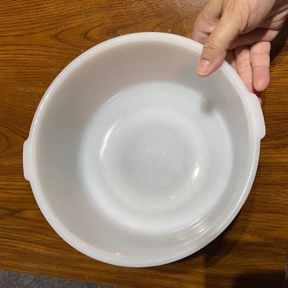 Glasbake for Sunbeam White Milk Glass Mixing Bowl‎ 19CJ Replacement MCM Vintage